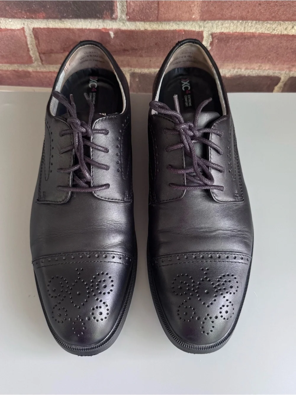 Johnston & Murphy XC4 Waterproof Cap Toe Oxford Dress Shoes Men’s 8.5 M Black